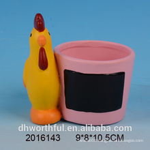 Wholesale ceramic flower pot with blackboard